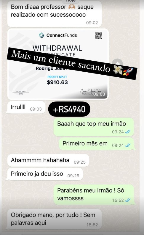 Depoimento de cliente